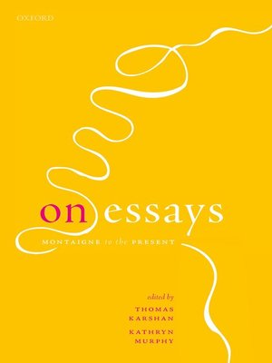 cover image of On Essays
